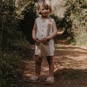 The Simple Folk The Beach Bum Playsuit Undyed Kids 6/7y